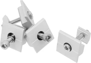 4pcs Solar Panel Mid Clamps with Socket Head Cap Bolts Slider Nut for Efficient Solar Panel Installation Lightweight Aluminum Mounting Hardware