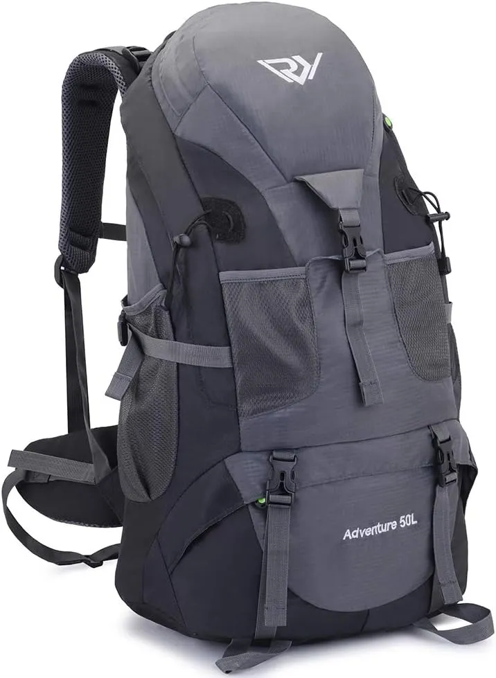 50L Hiking Backpack, Waterproof Lightweight Daypack for Outdoor Camping Travel