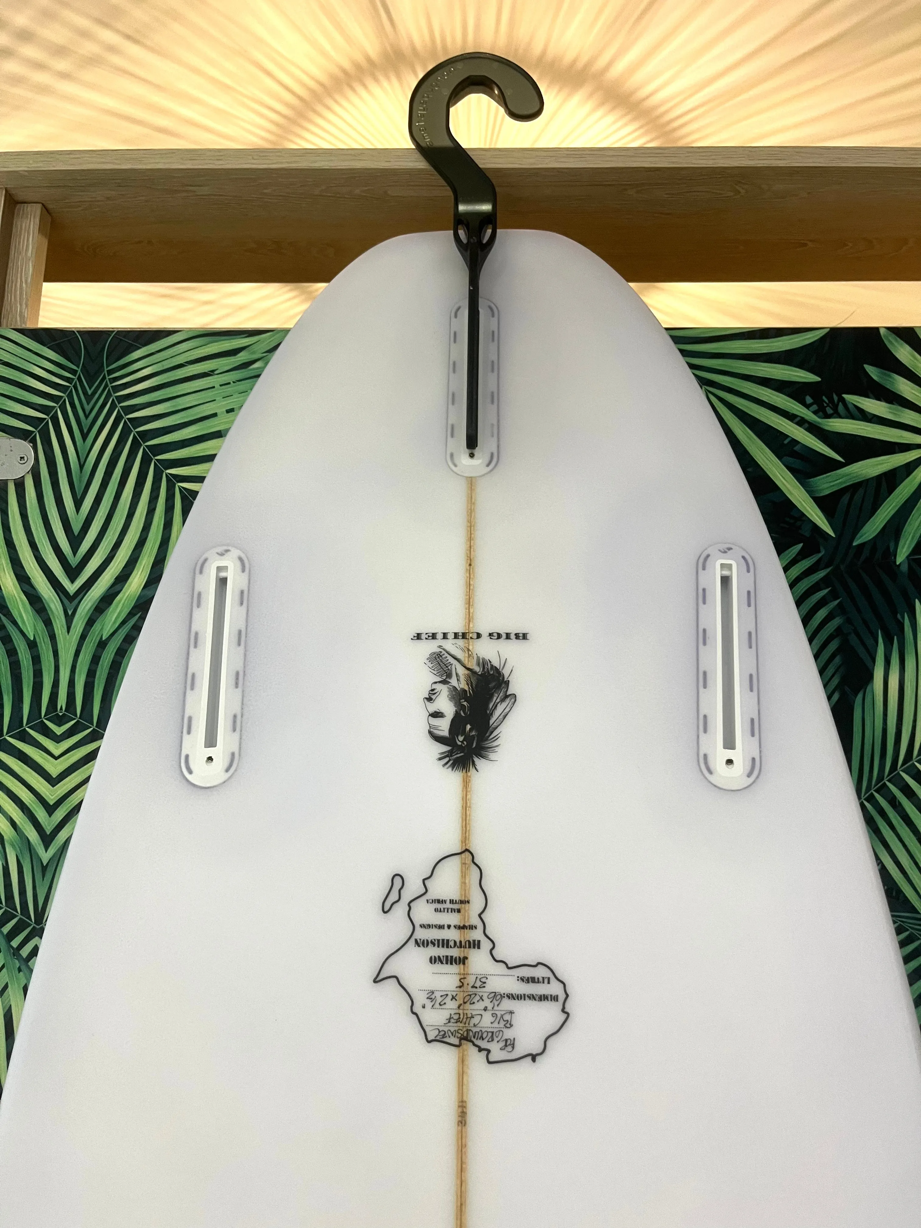 6' 6" X 20 X 2 1/2" (37.5L) Hutchison Handcrafted Minimal Indlovu HHB3411