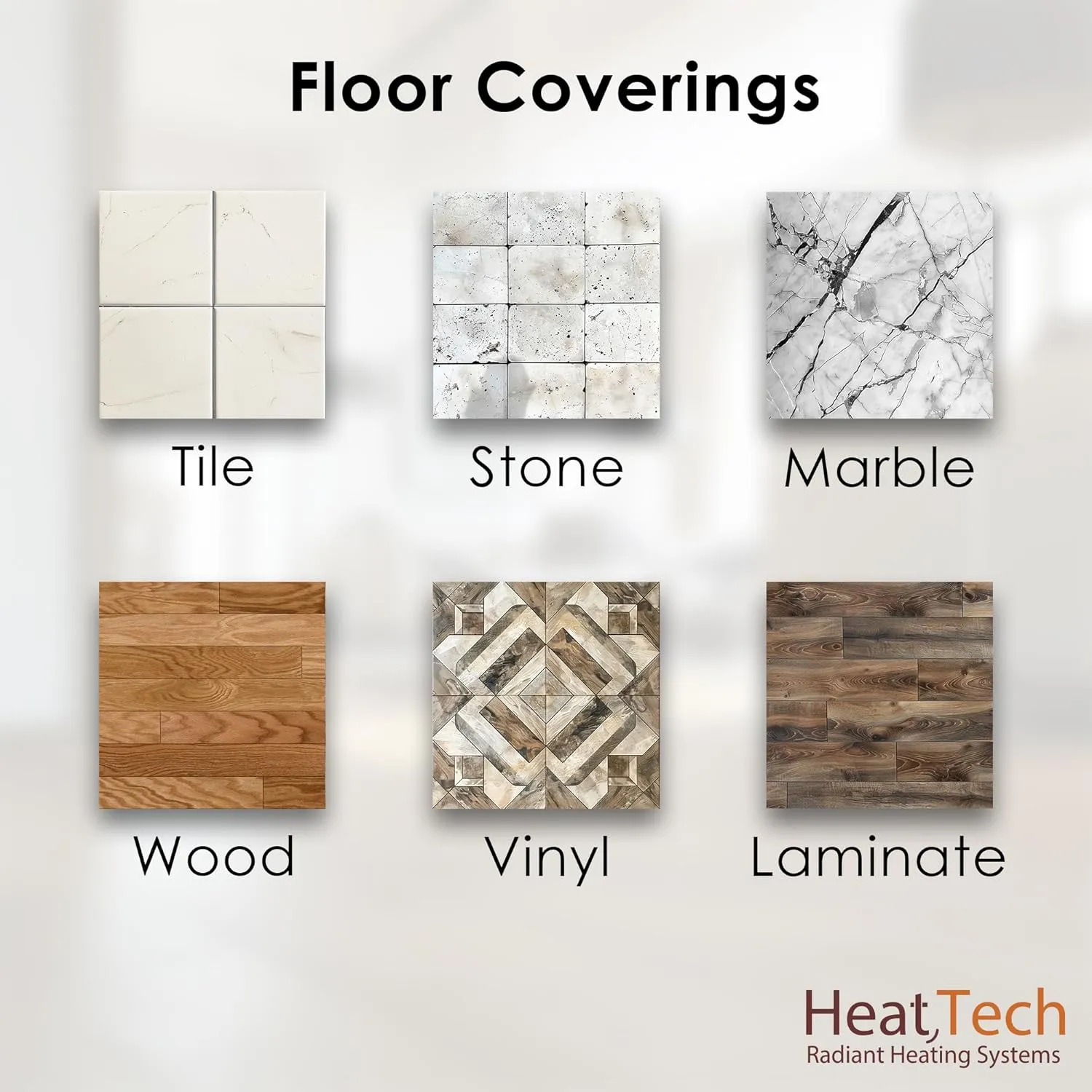 60 sqft Floor Heating Mat Kit, 120V Electric Radiant Floor Heat Heating Mat System with Adhesive Backing, Aube TH115-AF-120S Programmable Floor Sensing Thermostat w/Floor Sensor. Tile, Stone, Marble