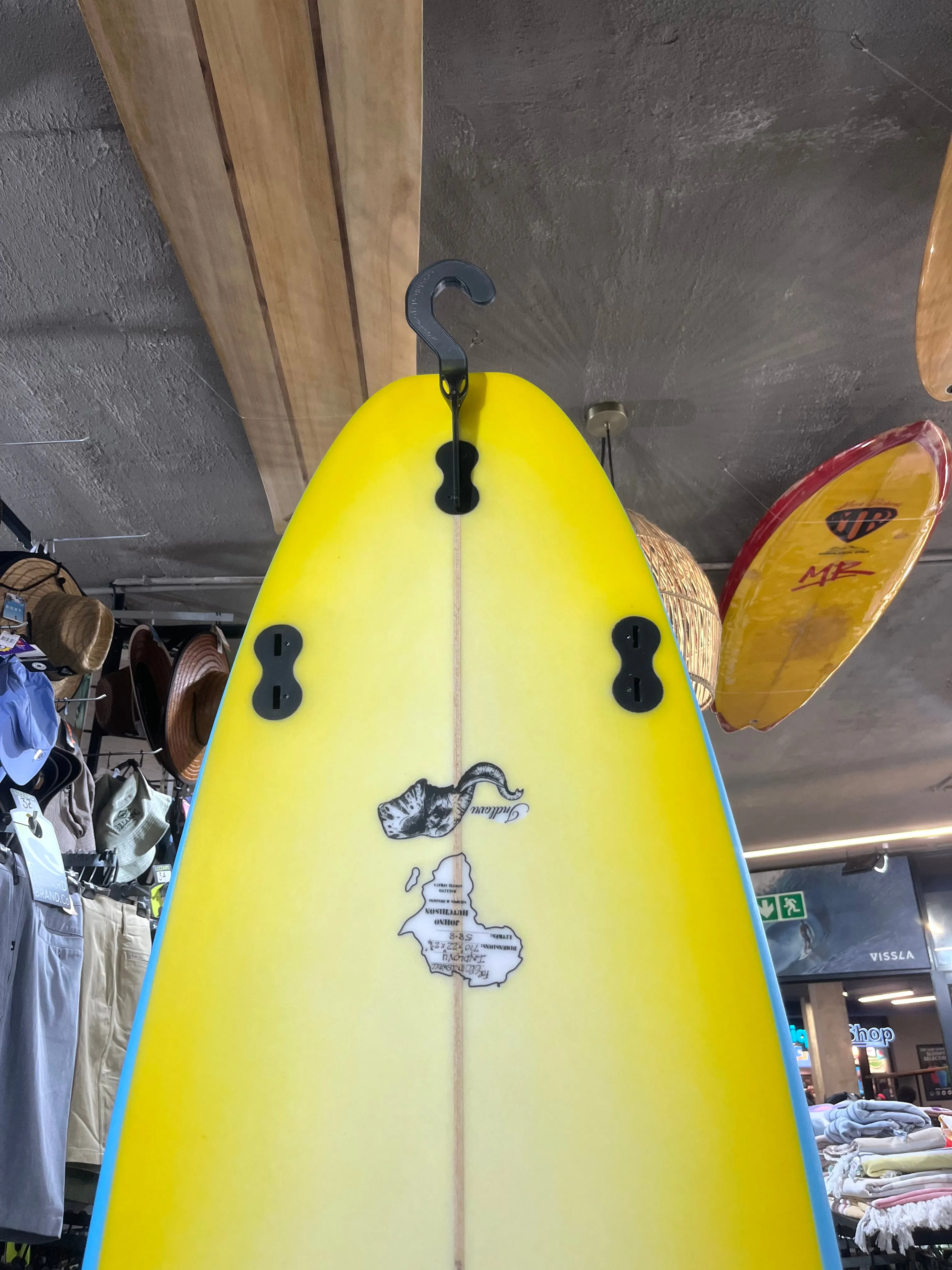 7' 10" X 22 X 2 3/4" (58.8L) Hutchison Handcrafted Minimal Indlovu HHB3362