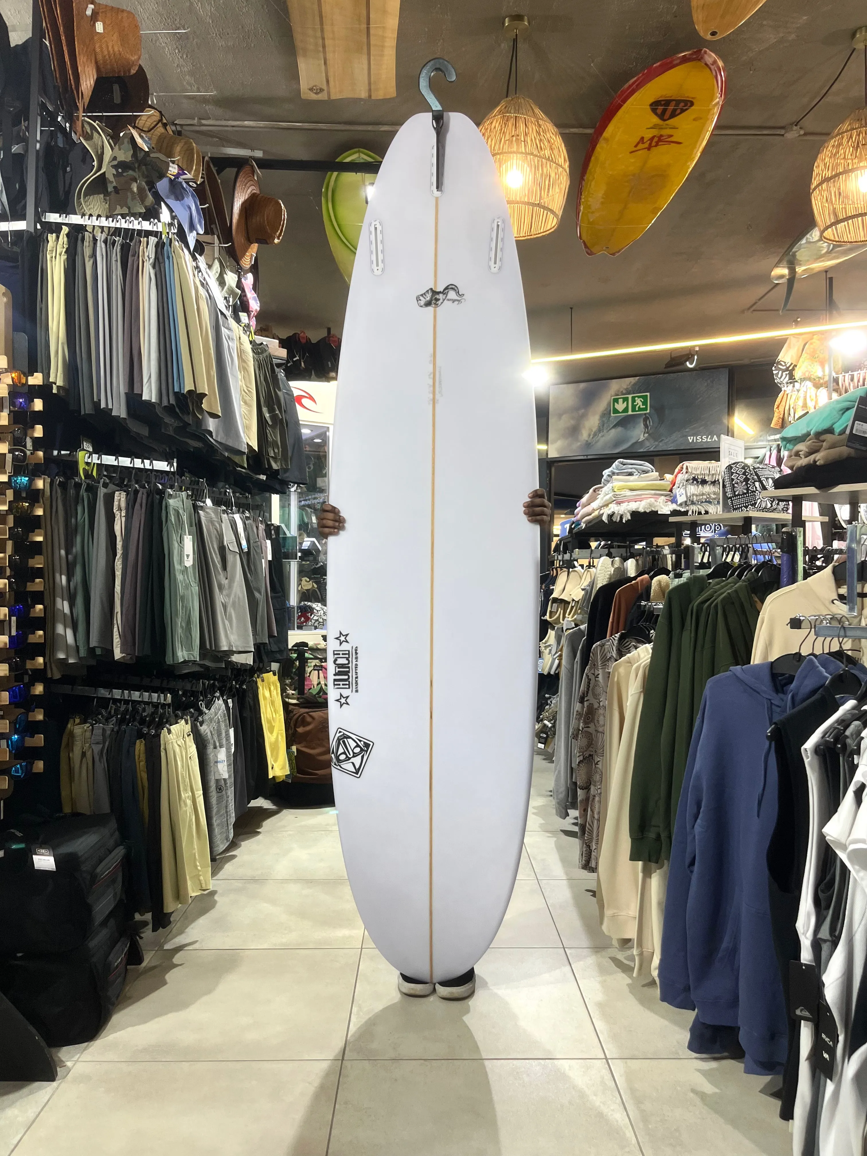 7' 6" X 21 1/2 X 2 3/4" (54.4L) Hutchison Handcrafted Minimal Indlovu HHB3443