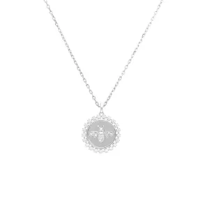 925 Sterling Silver Silver Bee Pendant