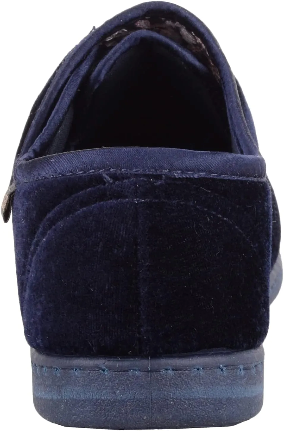 ABSOLUTE FOOTWEAR Ladies Womens Smooth Velour Slip On Touch and Close Embroidered Slippers