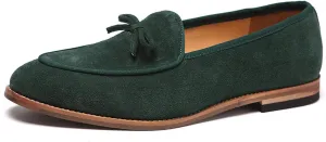 Aceptolcom Men's Comfort Casual Suede Leather Tassel Bow Slip-On Driving Penny Loafers Boat Shoes Driver Moccasins Dress Shoes