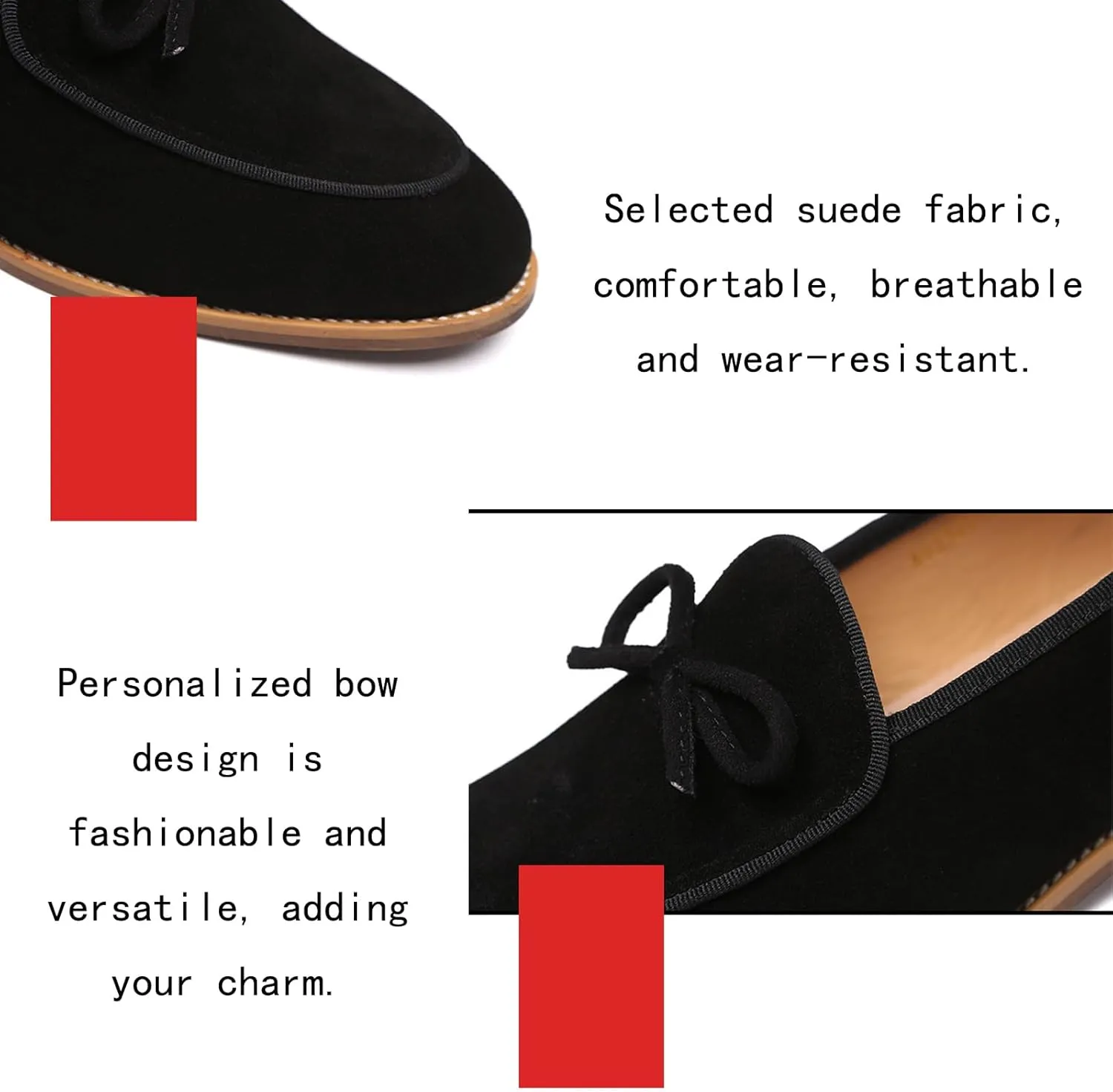 Aceptolcom Men's Comfort Casual Suede Leather Tassel Bow Slip-On Driving Penny Loafers Boat Shoes Driver Moccasins Dress Shoes