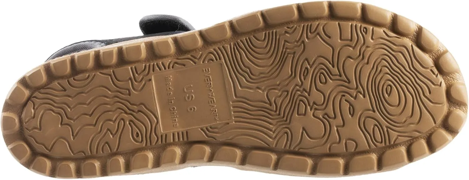 Acorn Women's Everywear Grafton Sandal, lightweight with a cushioned footbed plus soft adjustable leather straps