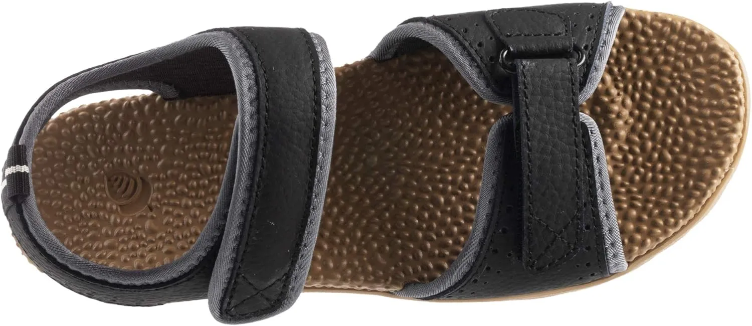 Acorn Women's Everywear Grafton Sandal, lightweight with a cushioned footbed plus soft adjustable leather straps