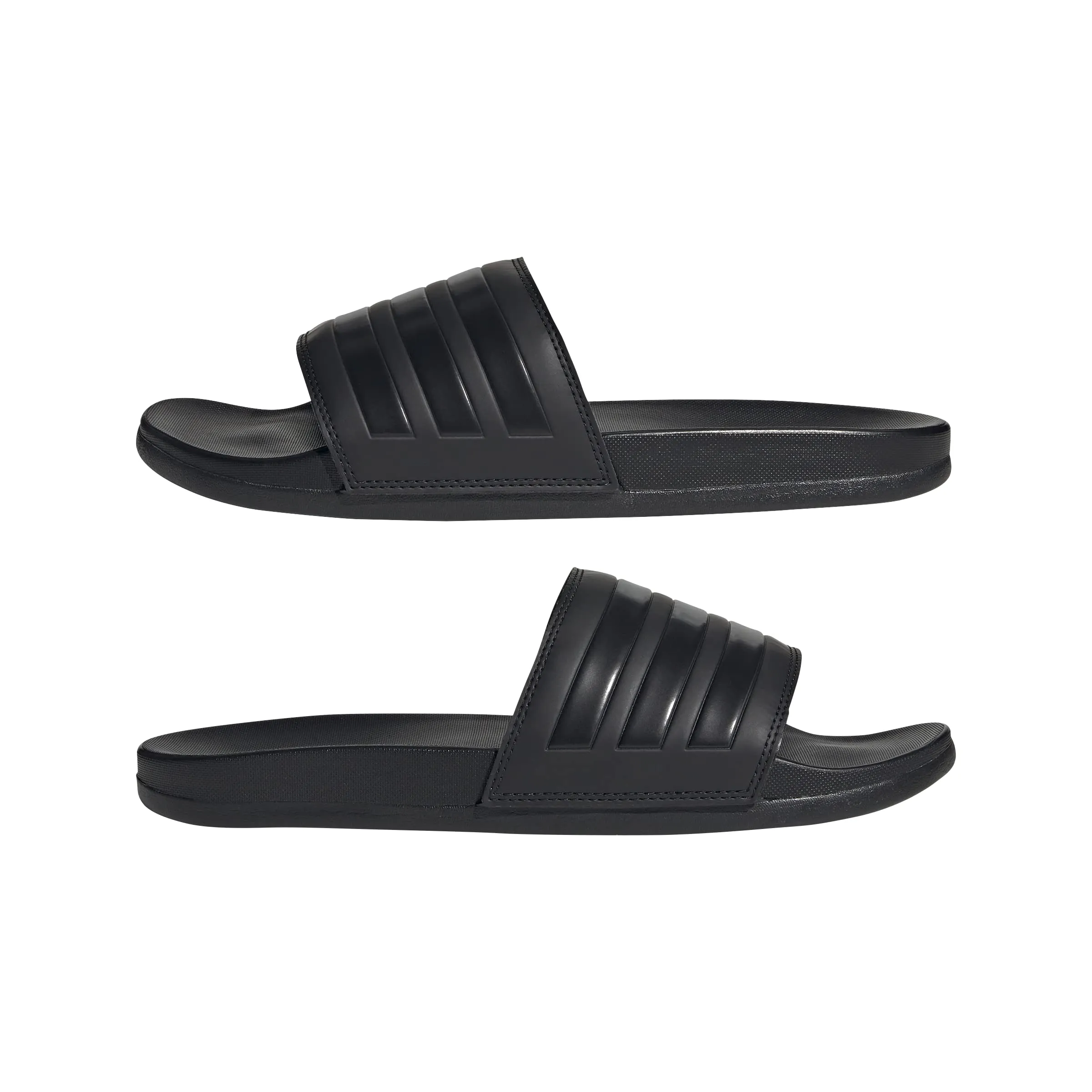 adidas Adult Adilette Comfort Slides Core Black/Core Black/Core Black 6