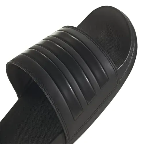 adidas Adult Adilette Comfort Slides Core Black/Core Black/Core Black 6