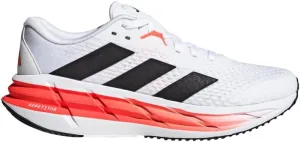adidas Men's Adistar 3 Running Shoes Sneaker, White/Black/Solar Red, 8