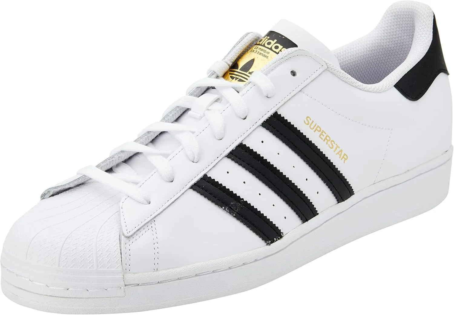 adidas Men's Superstar' Sneaker, Footwear White Core Black, 7.5
