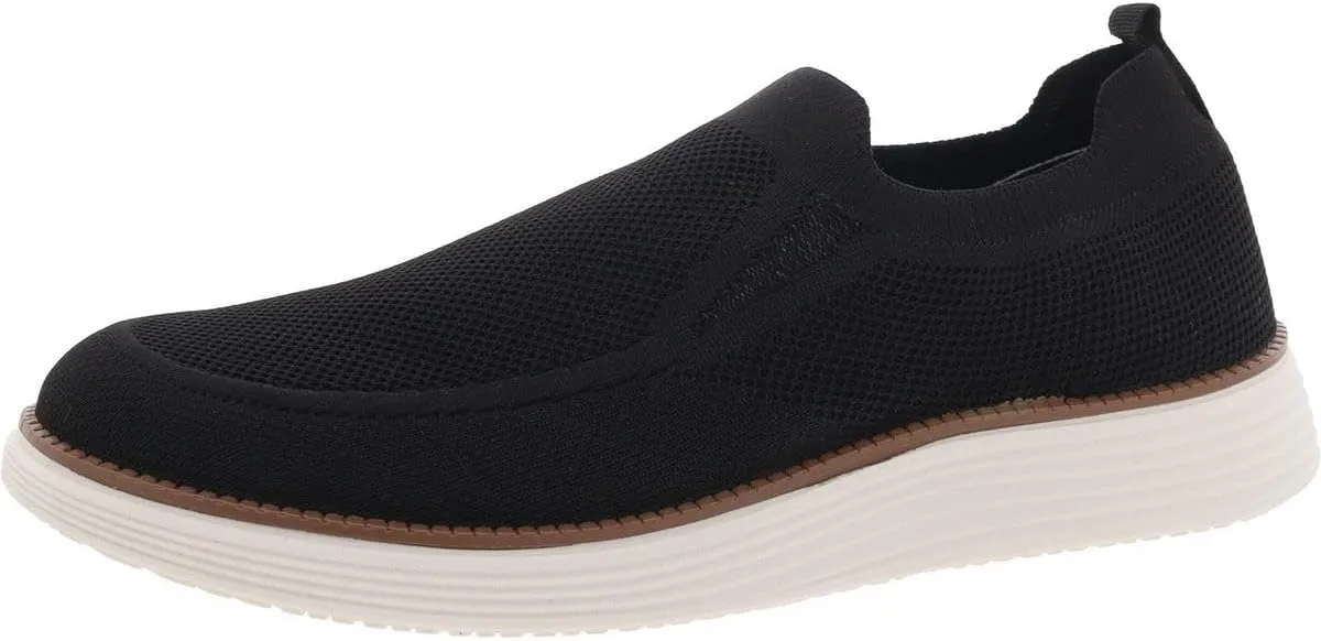 AKADEMIKS Men's Olney Knit Slip-On, Comfortable Lightweight Casual Shoes for Easy Wear