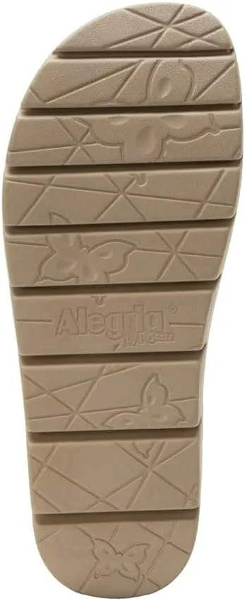 Alegria Women Roz - Arch Support Chunky Platform - For Travel and Everyday Activity - Vegan Braided Adjustable Buckle Slingback Slide Sandal