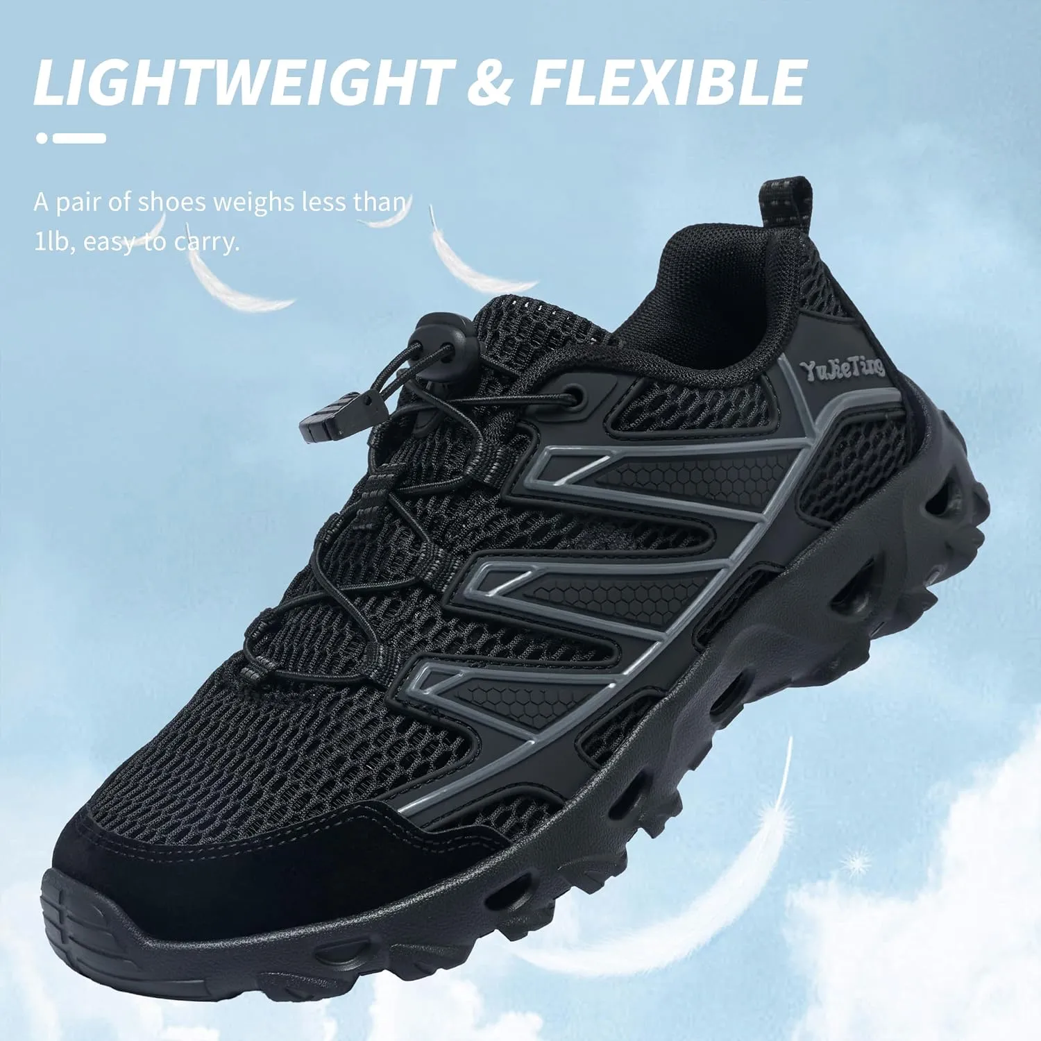 Alibress Water Shoes for Women Men Slip-on Hiking Water Shoes Quick-Dry Aqua Beach Swim River Shoes