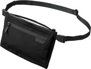 ALPAKA Zip Pouch Max V2 - Black Axoflux 210D Water Resistant Fabric, Weatherproof YKK Zippers,Front Zip Pocket, Compact Men Sling Bag - Passport Holder & Travel Wallet Pouch for Family Men
