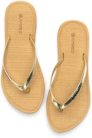 Ampeo Women's Flip Flops Comfortable Lightweight Summer Beach Quick-Dry Thong Flat Sandals