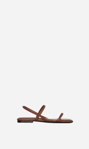 Anine Bing | Hilda Flat Sandals - Cognac