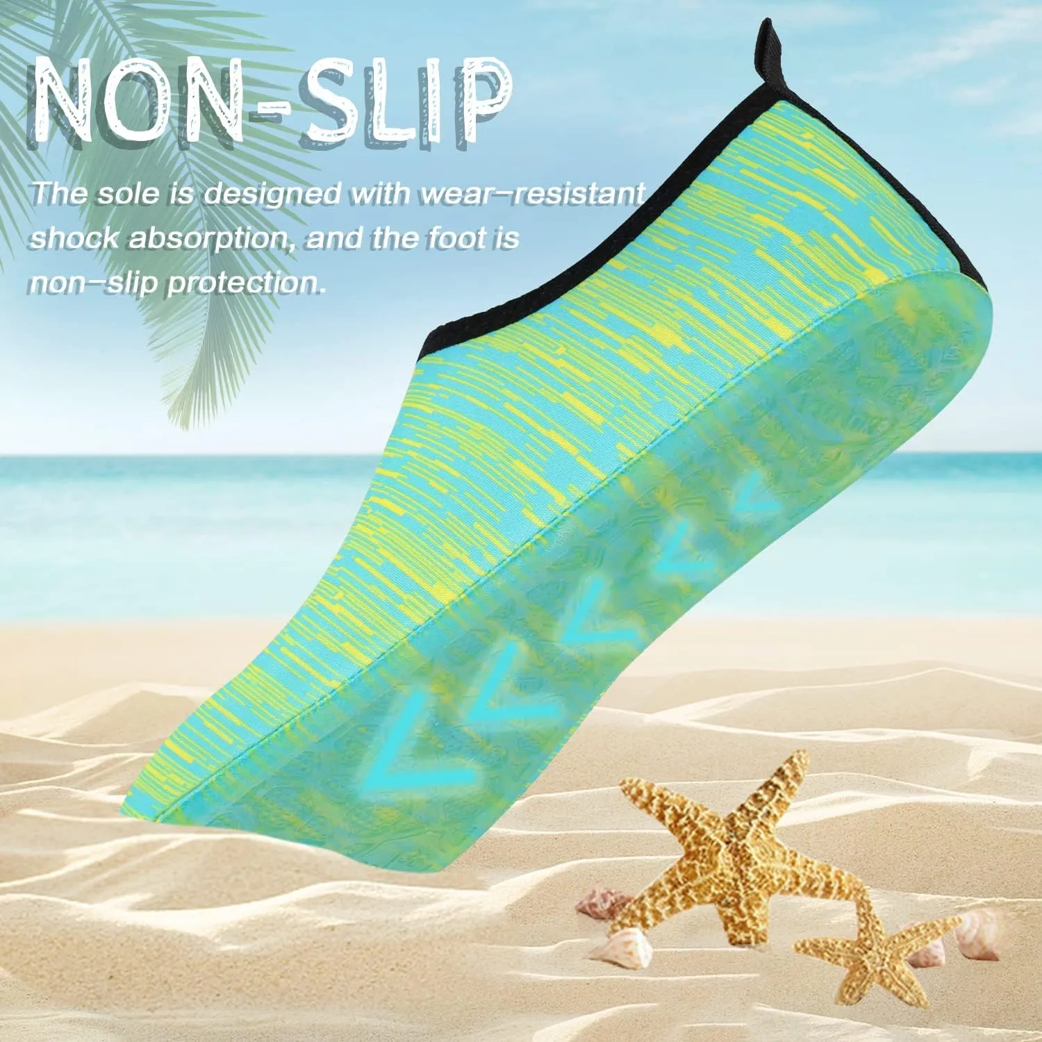 ANLUKE Water Shoes Barefoot Aqua Yoga Socks Quick-Dry Beach Swim Surf Shoes for Women Men