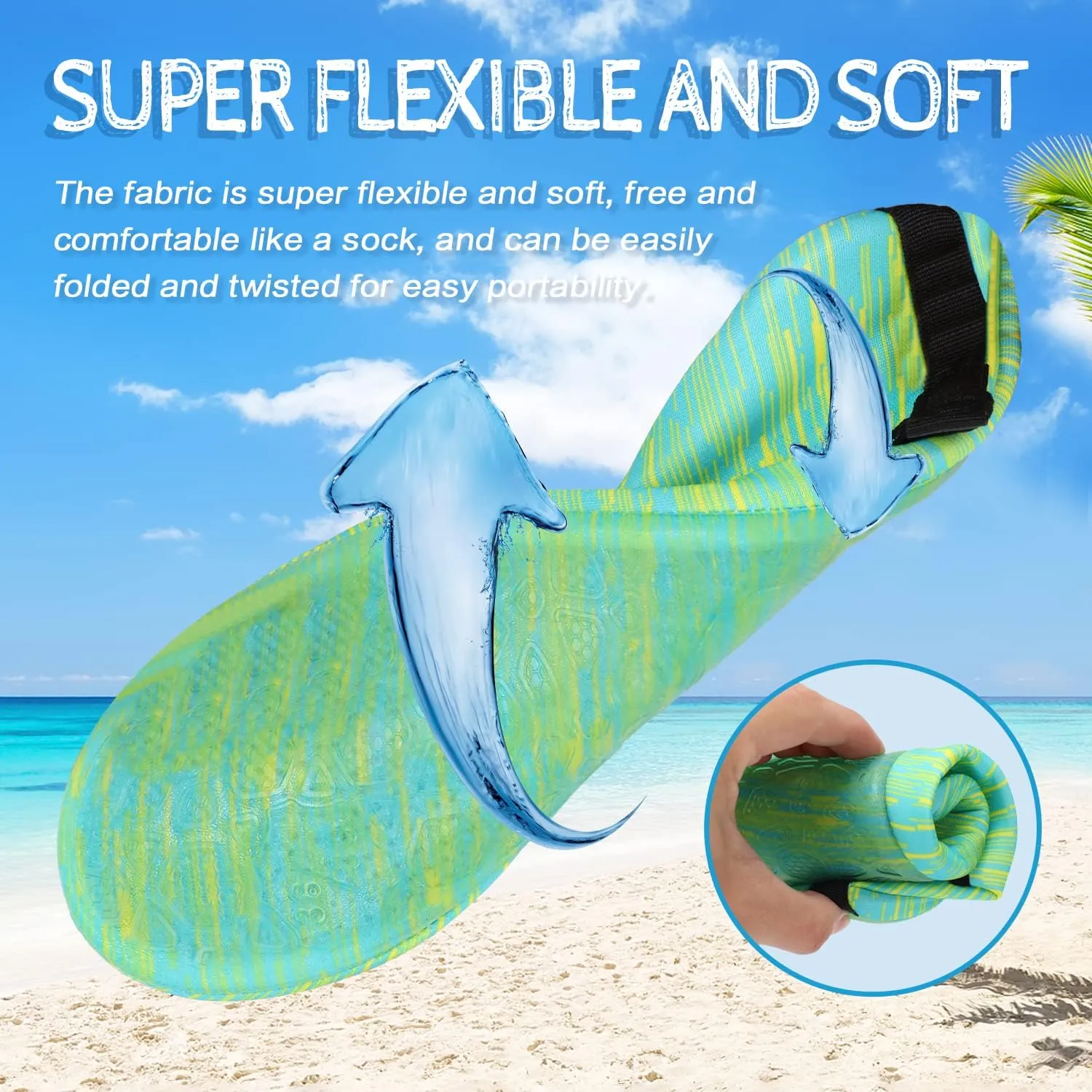 ANLUKE Water Shoes Barefoot Aqua Yoga Socks Quick-Dry Beach Swim Surf Shoes for Women Men