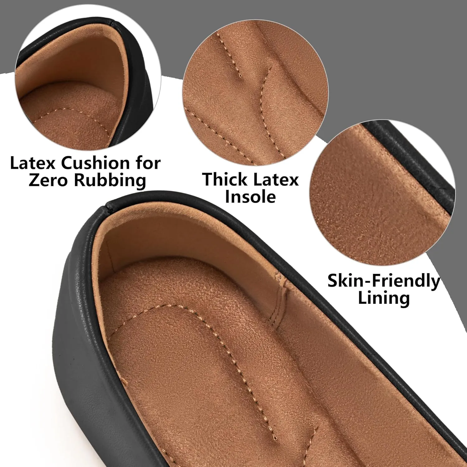Aomigoct Flats for Women Ballets Shoes: Dress Slip Comfortable Work Flats for 2025 - Casual Ladies Wedding Walking Flat