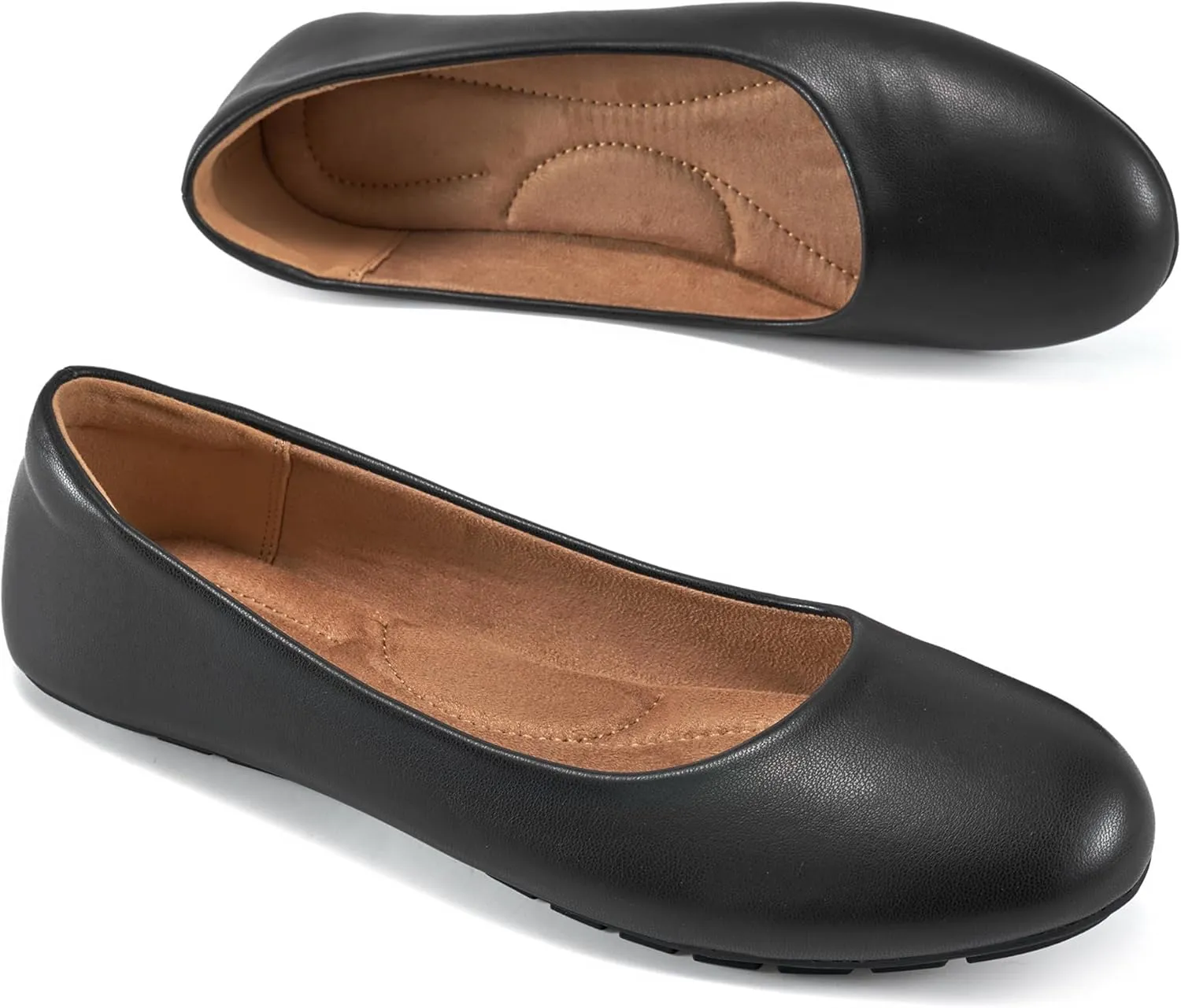 Aomigoct Flats for Women Ballets Shoes: Dress Slip Comfortable Work Flats for 2025 - Casual Ladies Wedding Walking Flat