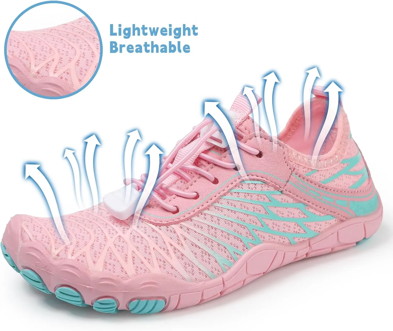 AoSiFu Water Shoes for Kids Boys Girls Aqua Socks Barefoot Beach Sports Swim Pool Quick Dry Lightweight (Little Kid/Big Kid)