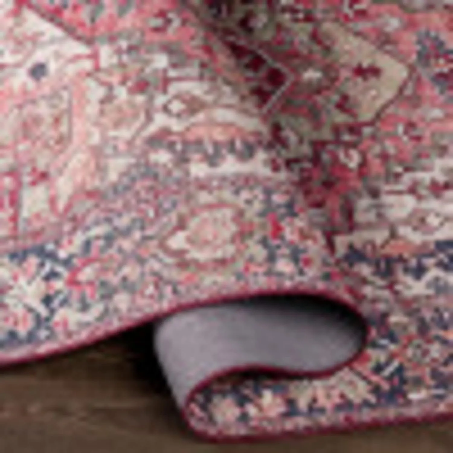 Artistic Weavers Reeta Vintage Medallion Area Rug,7'6" x 9'6",Burgundy/Dark Blue