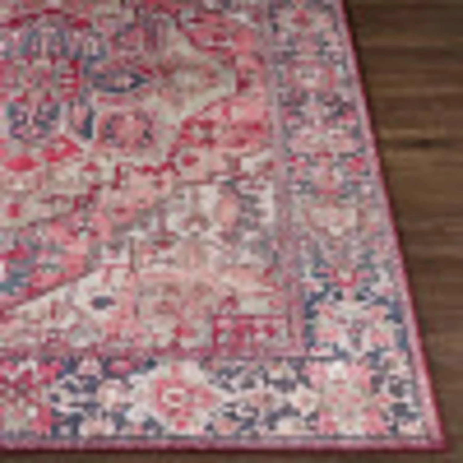 Artistic Weavers Reeta Vintage Medallion Area Rug,7'6" x 9'6",Burgundy/Dark Blue