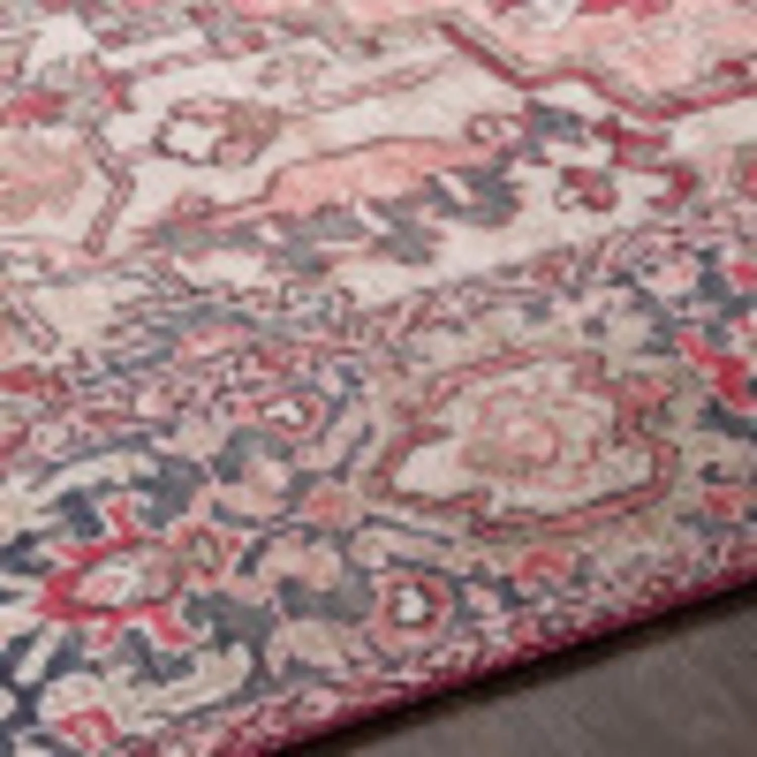 Artistic Weavers Reeta Vintage Medallion Area Rug,7'6" x 9'6",Burgundy/Dark Blue