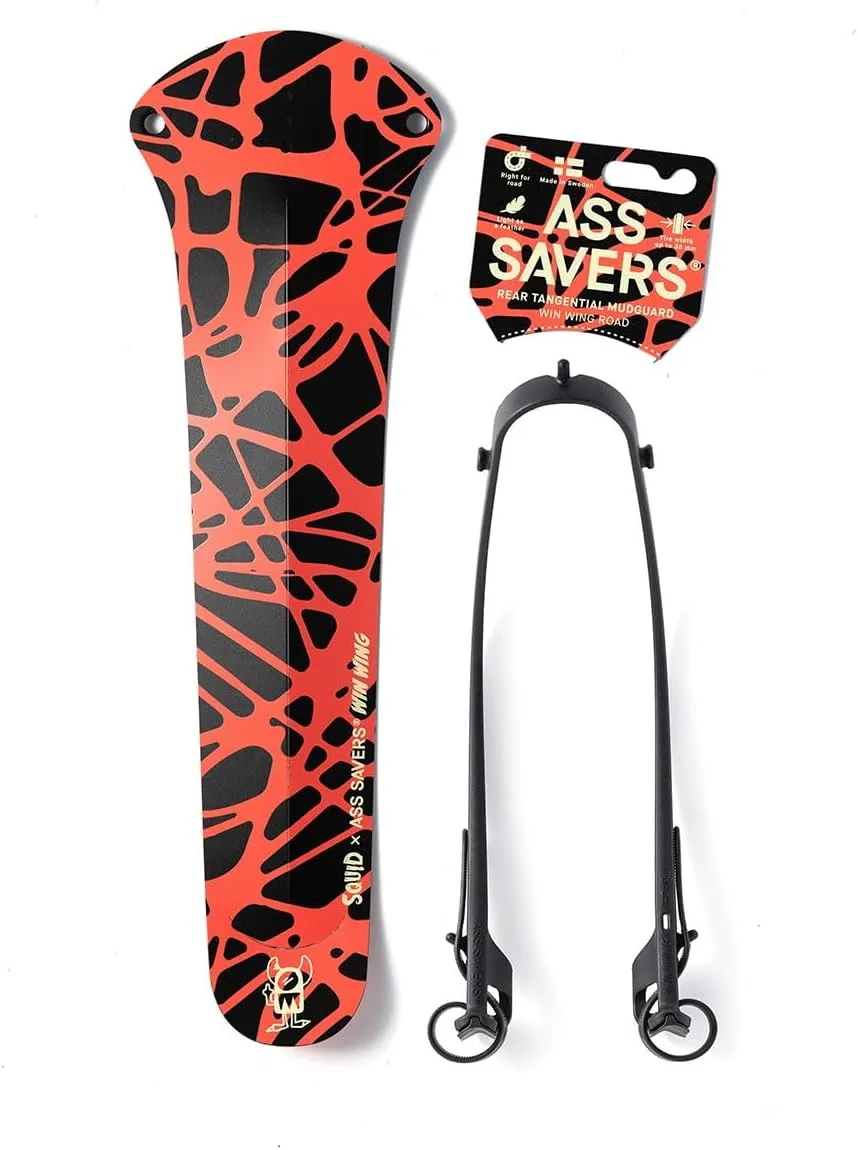 Ass Savers - Win Wing/Win Wing 2 - Rear Mudguards for Gravel/Road/MTB Bikes - Road for up to 35mm Wide Tires, Gravel for up to 60mm Wide Tires, MTB for up to 76 mm Wide Tires, Ultralight, Durable