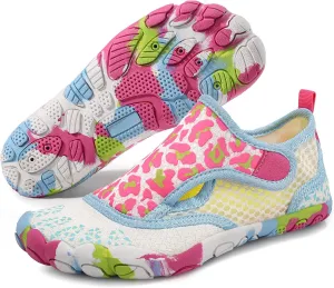 ATHMILE Kids Water Shoes Boys Girls Water Shoes Quick Dry Barefoot Beach Sports Swim Pool Summer Shoes(Little Kid/Big Kid)