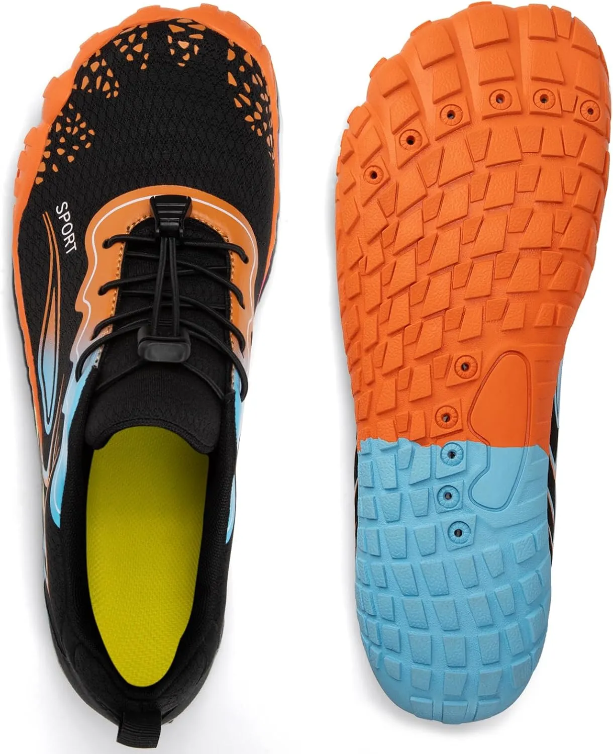 ATHMILE Water Shoes for Women Men Quick Dry Beach Barefoot Aqua Swim Shoes Non-Slip for Wading Rafting Hiking Kayaking