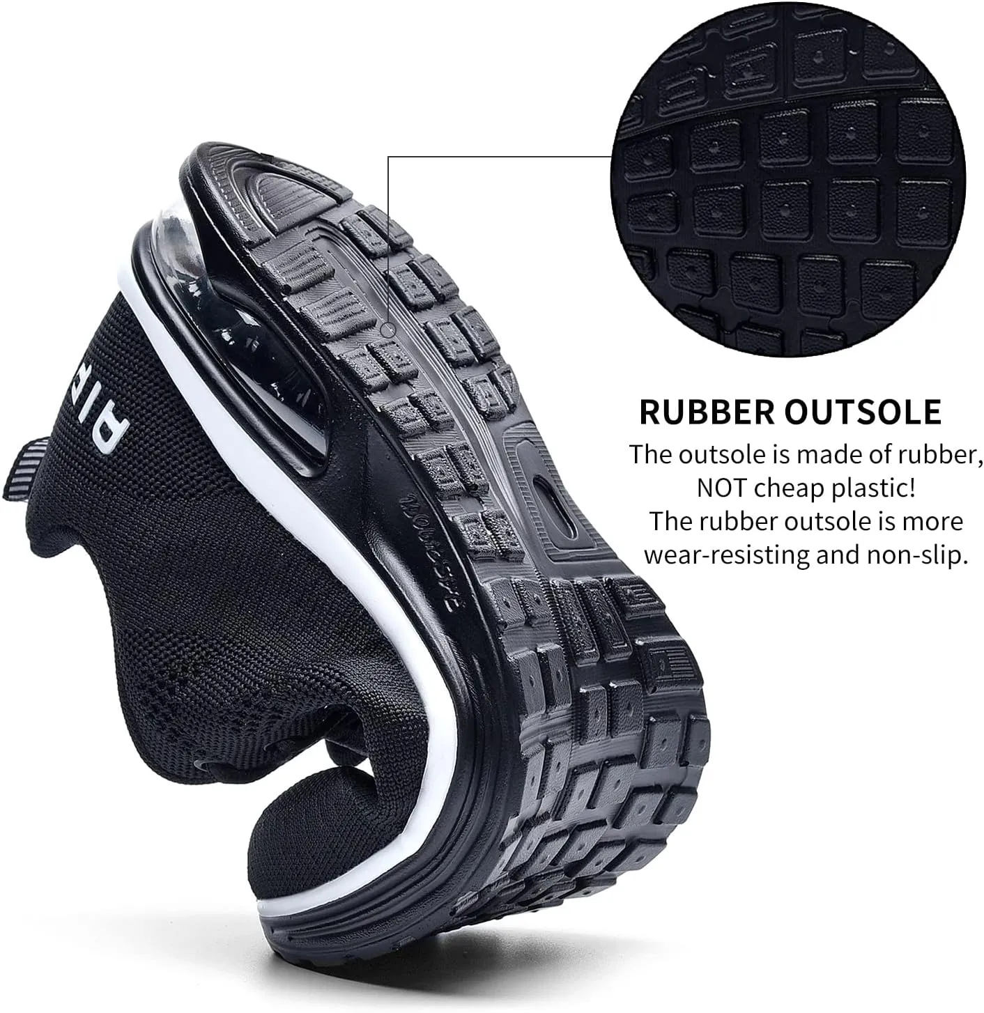 AUPERF Men's Running Shoes Lightweight Breathable Workout Footwear Walking Sports Tennis Sneaker