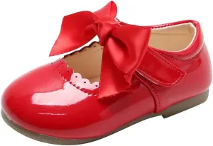 Baby Infant Girls Mary Jane Sneaker Rubber Sole Bow Strap Ankle Loafers School Dance Shoes Newborn Closed Toe Sandals
