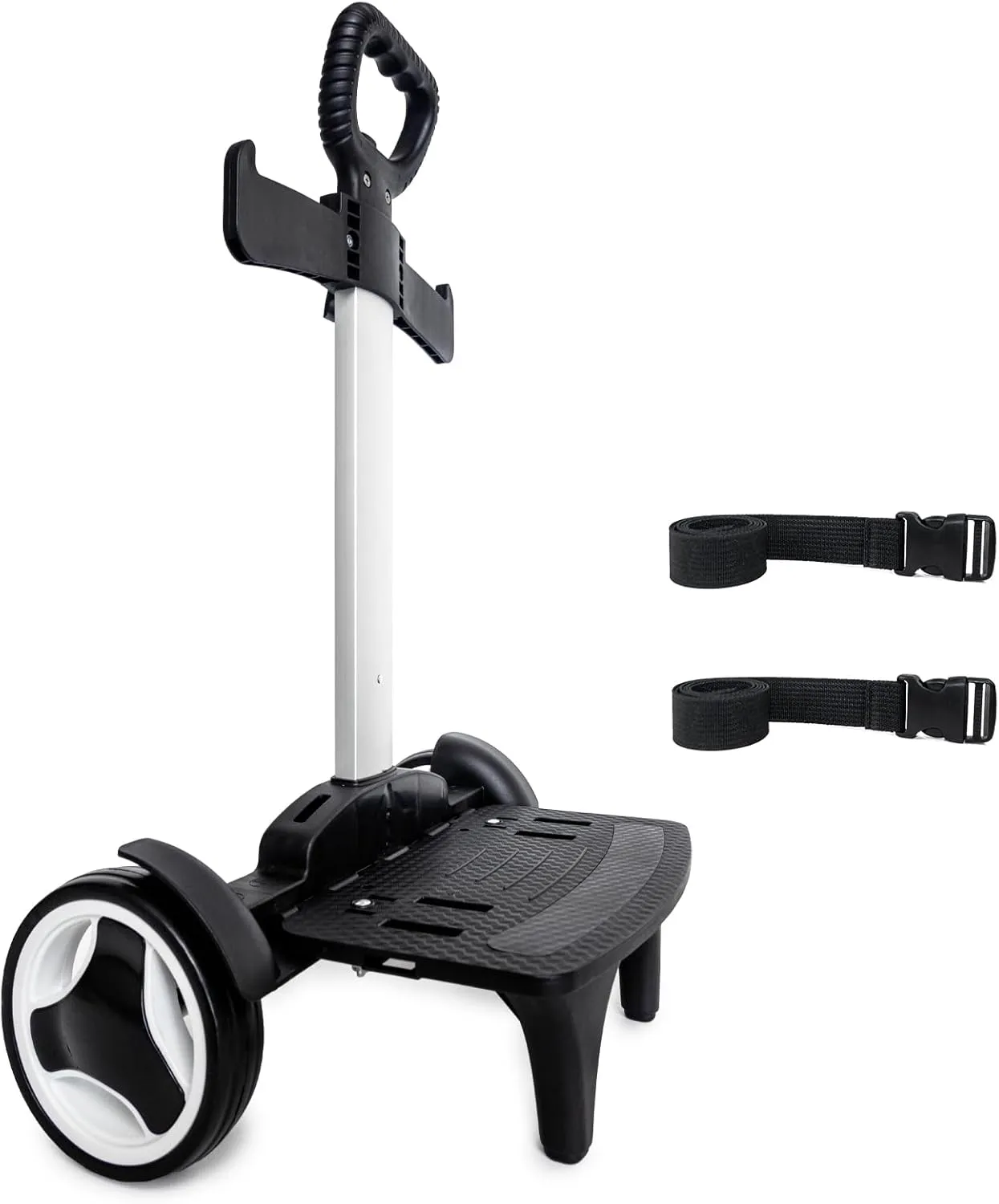 Backpack Trolley, Wheeled Cart with Noiseless Large Wheels Aluminium Alloy Folding Hand Truck with Luggage Strap for Backpacks Luggage cart,Rolling Backpack Dolly