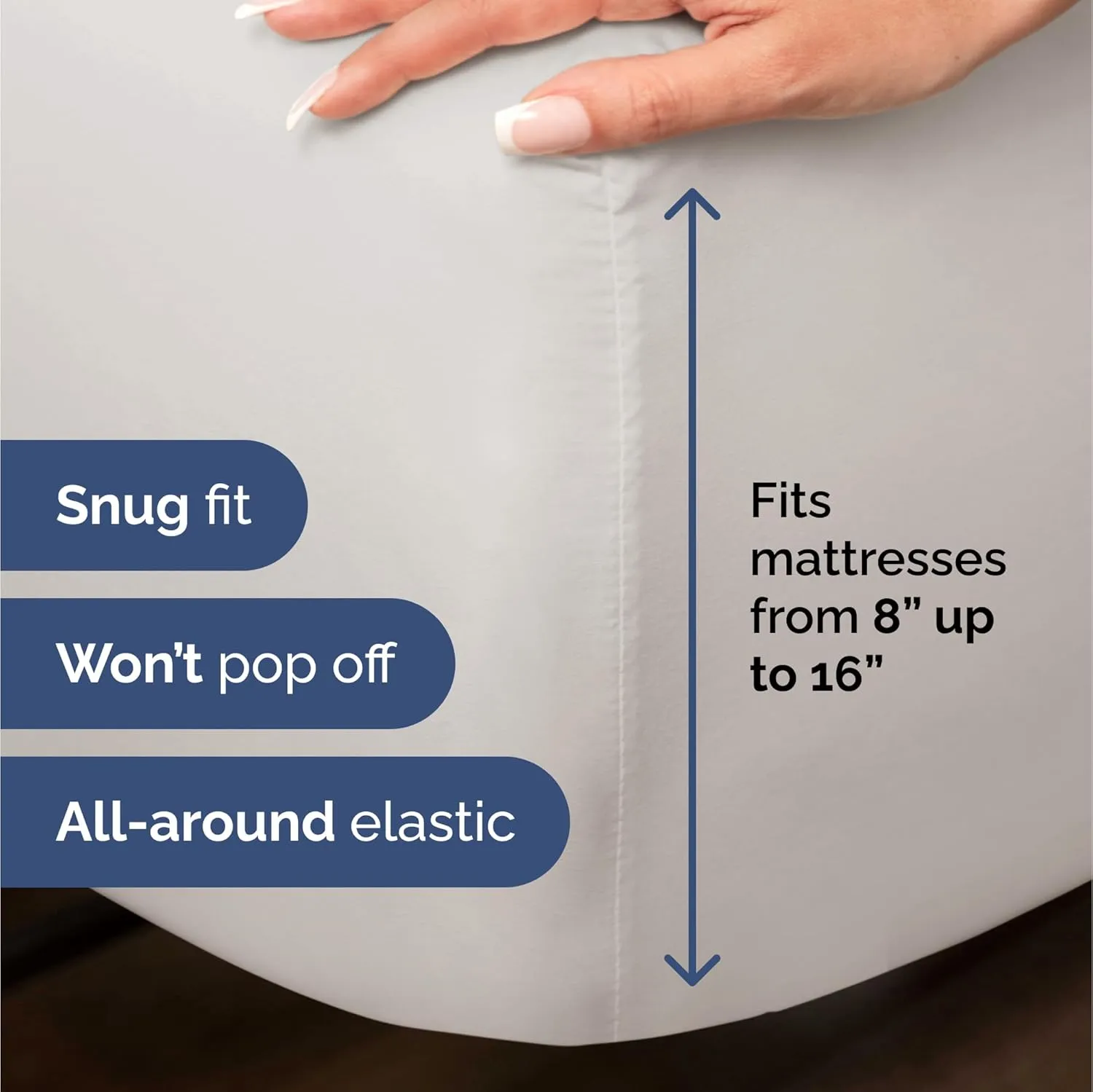 Bamboo Sheets Cal King Size - Cooling Sheets for Cal King - 100% Rayon Derived from Bamboo - Ultra Soft Hotel Luxury Bedding - 1 Flat & 1 Fitted & 2 Pillowcases w/ 16 Inch Deep Pockets - Light Grey