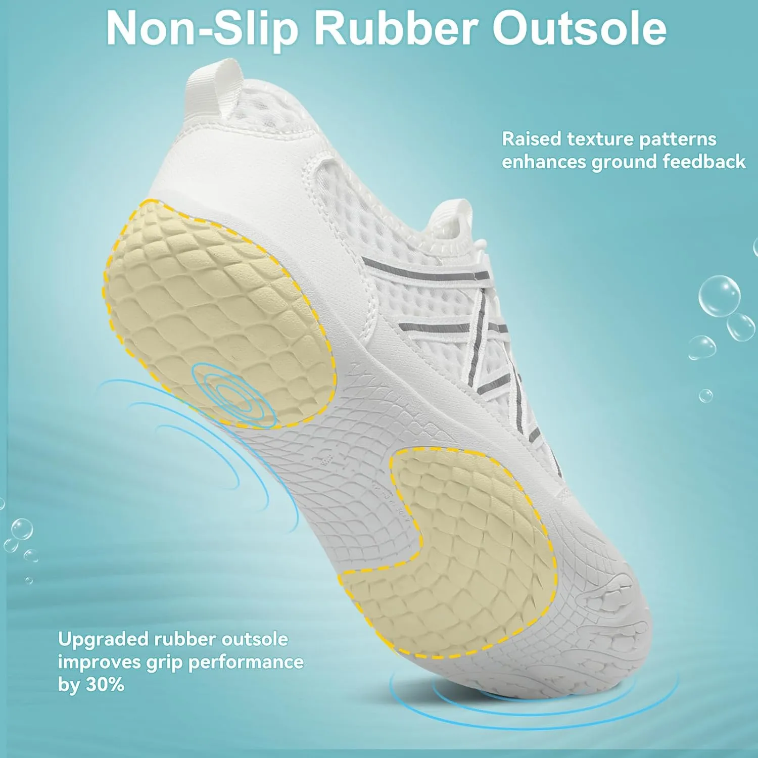 Barefoot Water Shoes for Women Men Wide Toe Box Lightweight Quick Dry Aqua Socks for Swim Beach Surf Boat Hiking Pool Walking Yoga