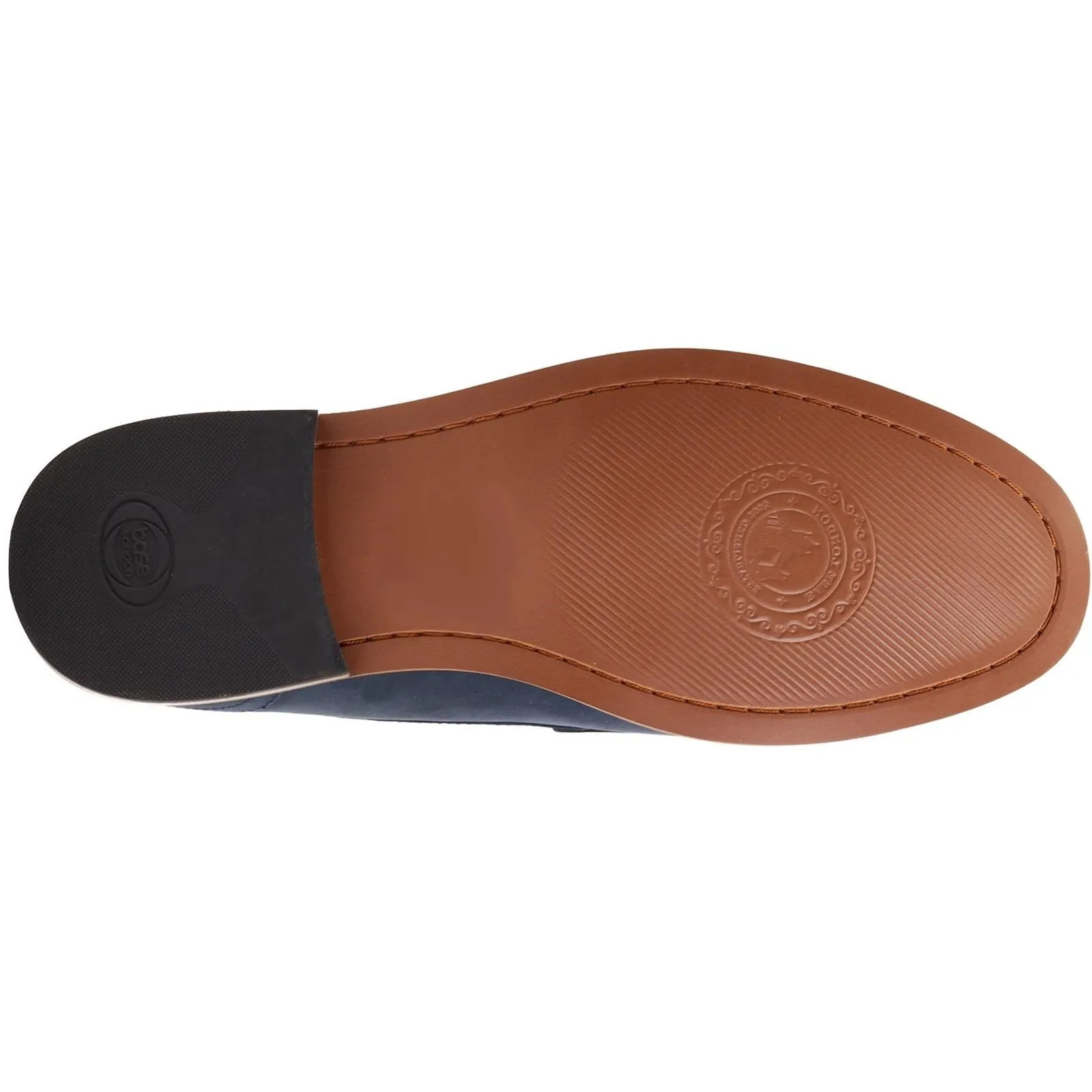Base London Men's Garfield Penny Loafer in Navy