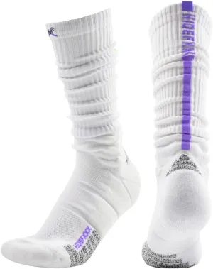 Basketball Socks for Men, Performance Cushioned Men's Athletic Knee High Socks, Anti-Slip Sports Socks