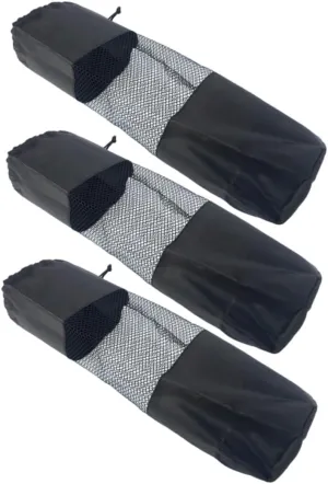 BESPORTBLE Multifunctional Mesh Sports Bag Roller Duffel Drawstring Storage Bag for Yoga Travel