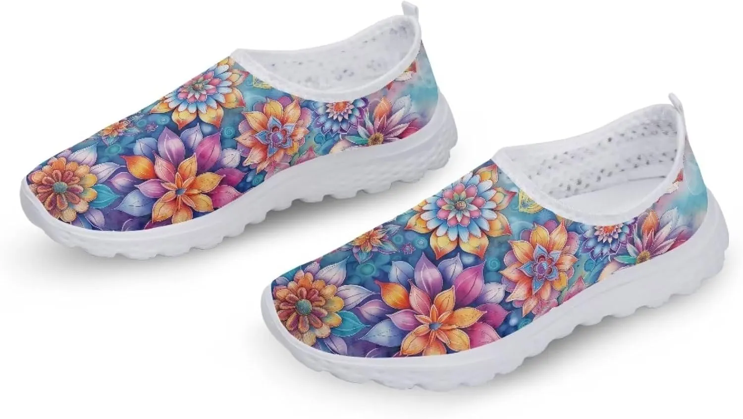 Biyejit Water Shoes for Womens Barefoot Quick-Dry Aqua Shoes Non-Slip Casual Walking Sports Sneakers Slip On Flats