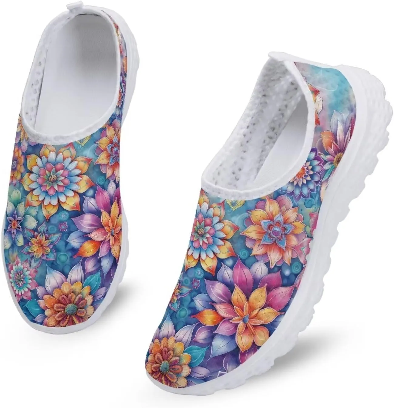 Biyejit Water Shoes for Womens Barefoot Quick-Dry Aqua Shoes Non-Slip Casual Walking Sports Sneakers Slip On Flats