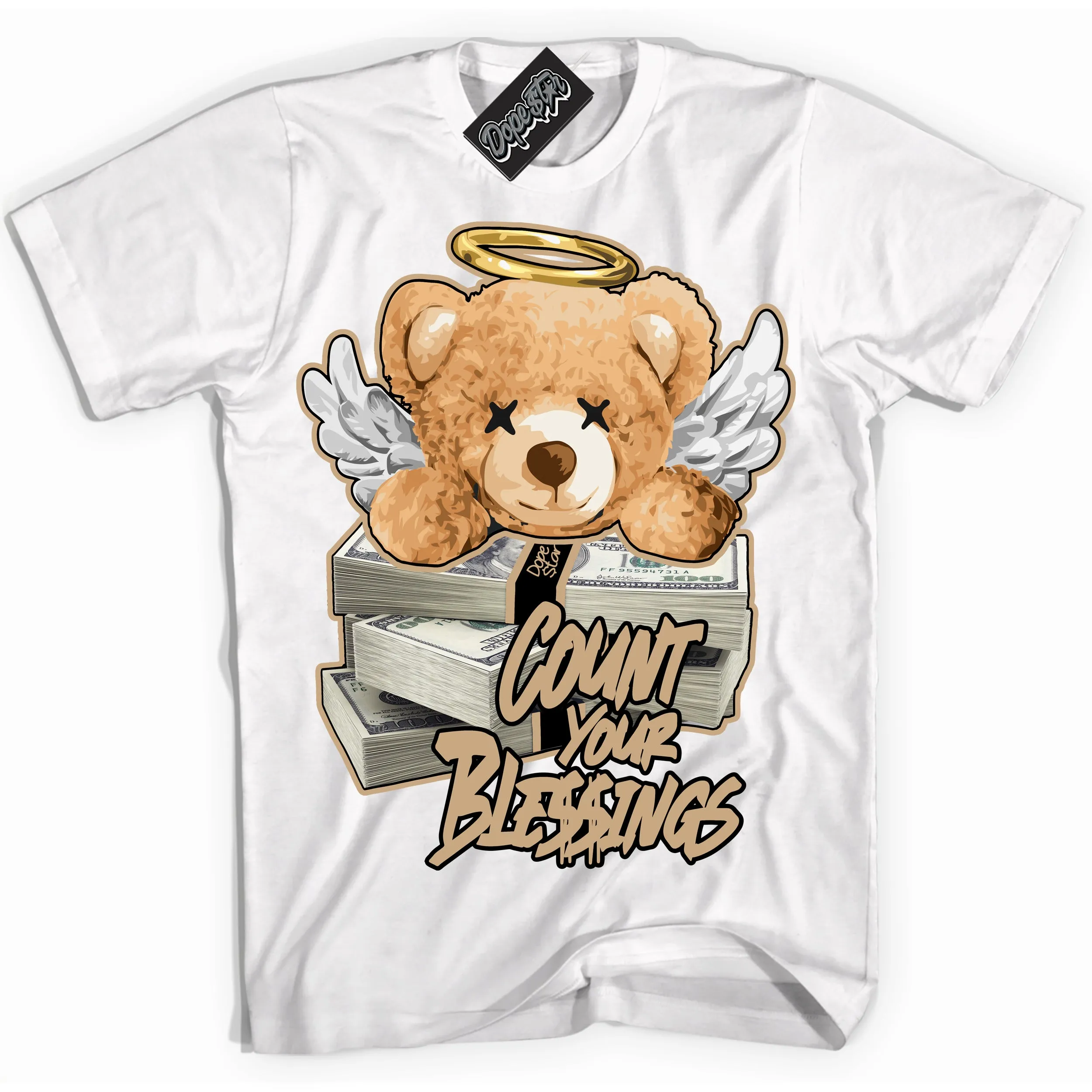 Black Anthracite Sesame Dunk Sneaker Shirt Count Your Blessings Graphic