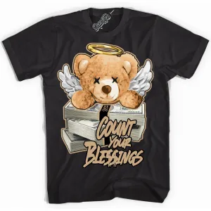 Black Anthracite Sesame Dunk Sneaker Shirt Count Your Blessings Graphic