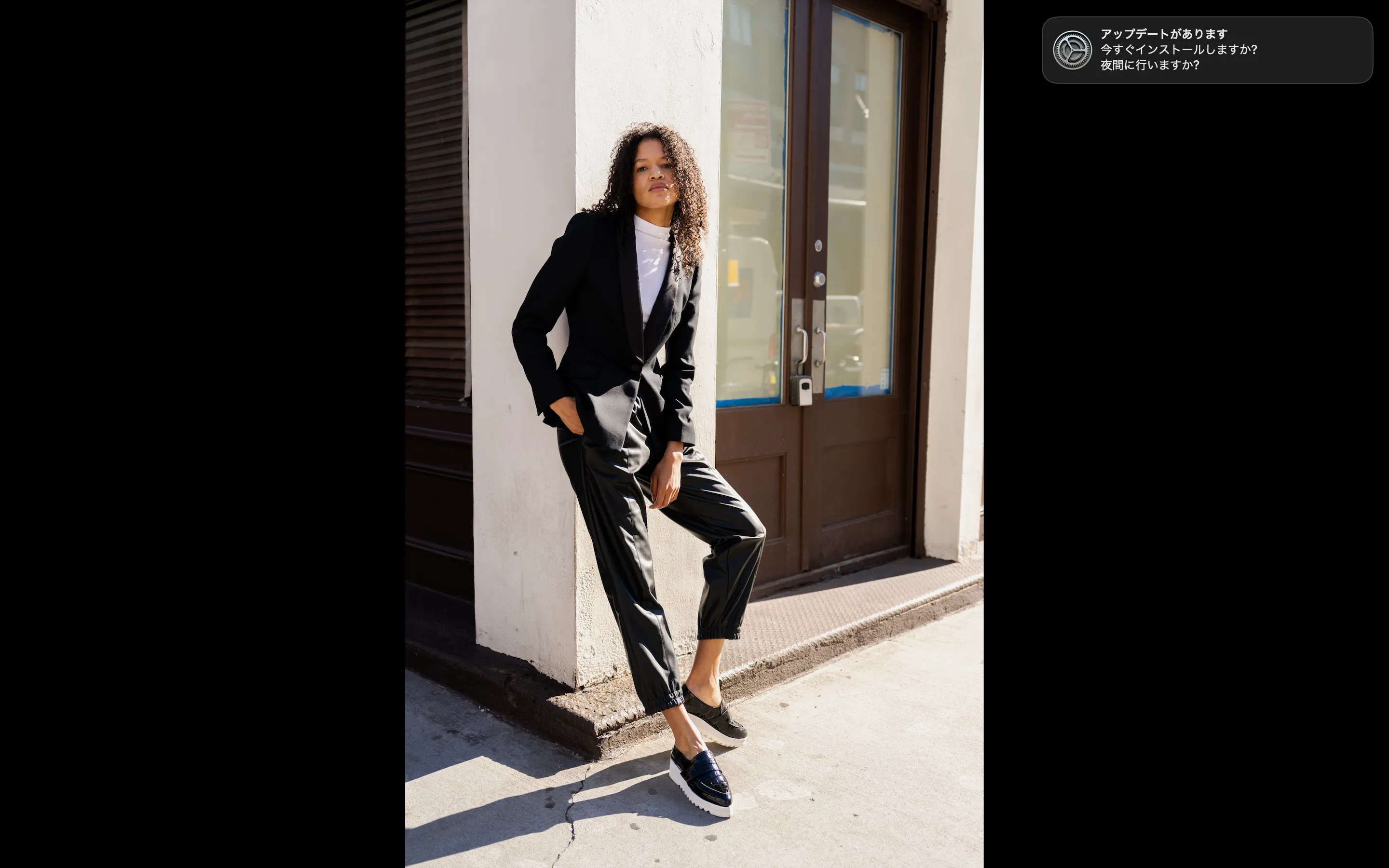 Black Croco Loafers