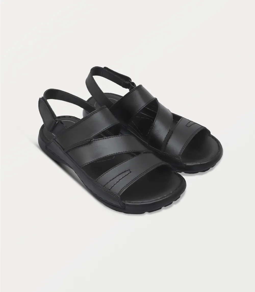 BM6907-BLACK-Men Sandal