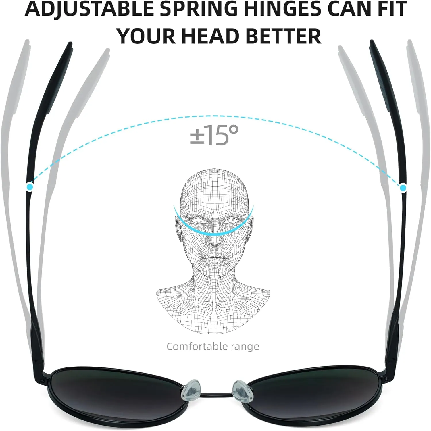 Bnus Round Titanium frame corning glass lens polarized sunglasses for men women shades UV400 protection