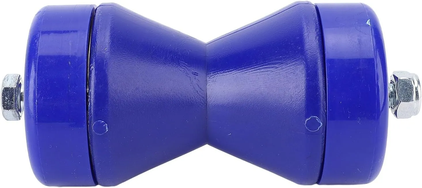 Boat Trailer Roller Shock Absorbing PVC Bow Stop Roller 90mm for Larger Boats - Nonslip, Wearproof Impact Protection, Smooth Surface, Blue