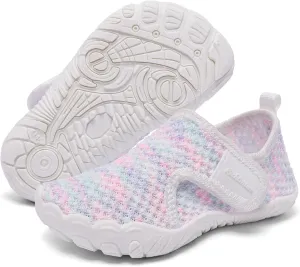 Boy's Toddler Water Shoes Girl's Quick Dry Beach Swim Shoes Cute Non-Slip Lightweight Barefoot Aqua Shoes(Baby/Toddler)